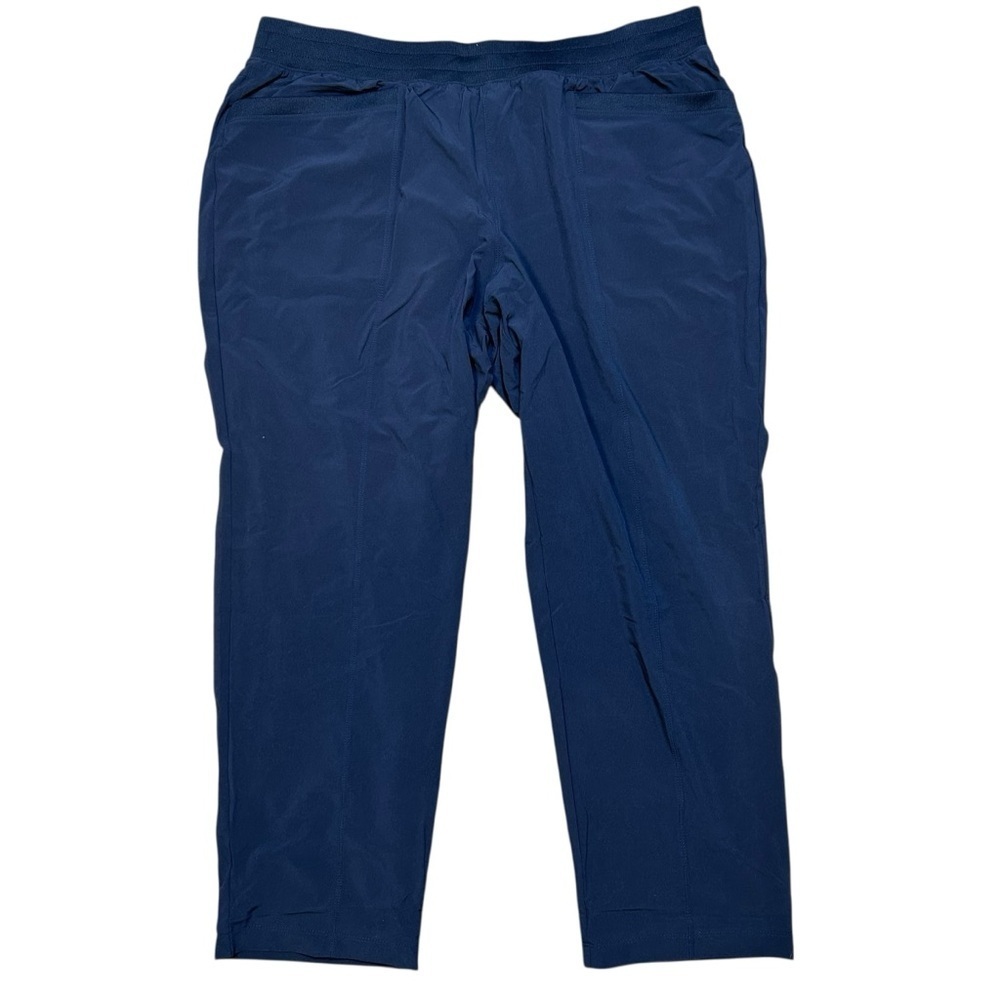 NWT Talbots blue jersey lined pull on athletic pants size 2XP elastic waist